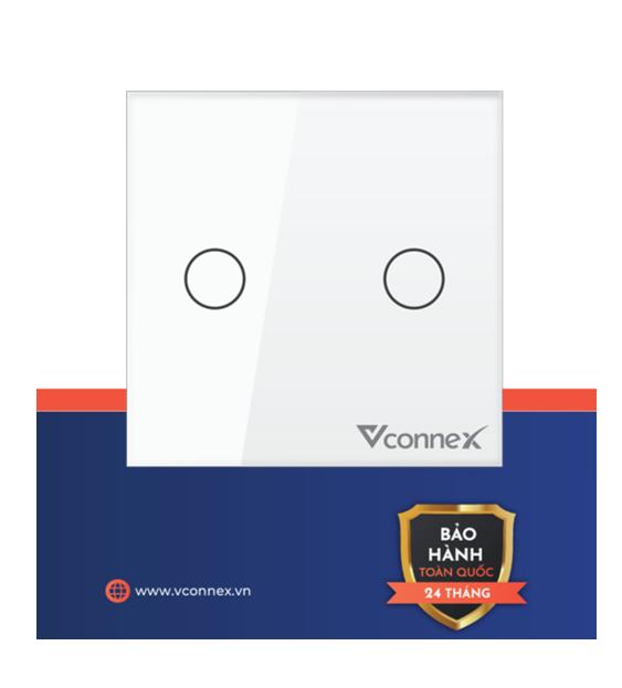 Công tắc thông minh 2 kênh không viền