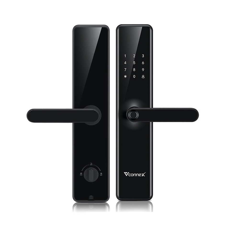 Công tắc thông minh 3 kênh vuông viền nhôm 