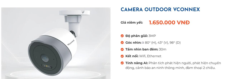 Camera Outdoor Vconnex