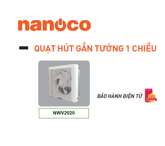 Quạt hút NANUCO NWV2020