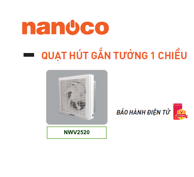 Quạt hút NANUCO NWV2520
