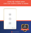 Công tắc thông minh cho cửa cuốn và cửa tự động viền nhôm