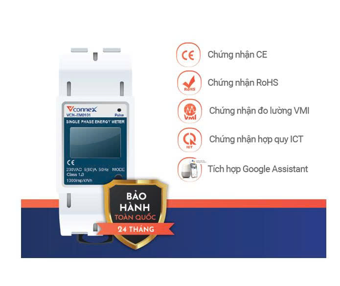 Bộ giám sát tiêu thụ điện năng thông minh 1 pha