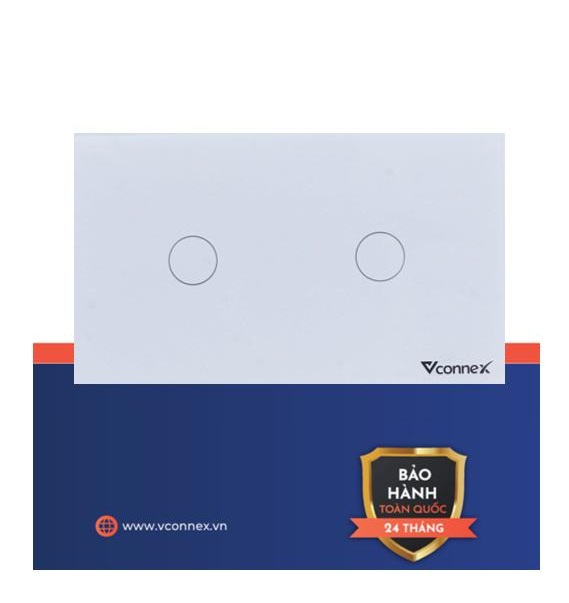 Công tắc thông minh 2 kênh không viền