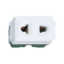 Pana - Ổ cắm đơn có màn che 250VAC - 16A màu trắng