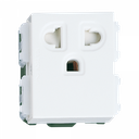 Pana - Ổ cắm đơn có màn che và dây nối đất 250VAC - 16A màu trắng